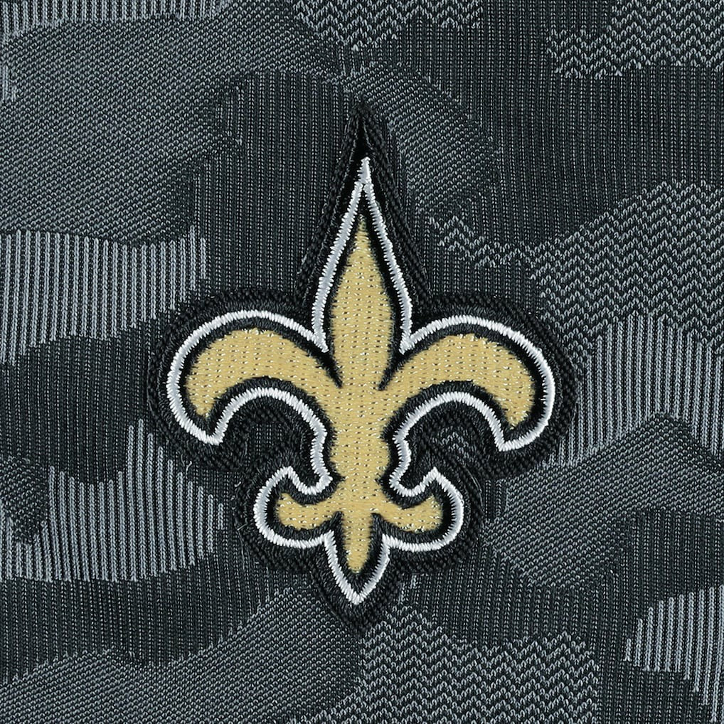 New Orleans Saints Antigua Brigade Quarter-Zip Sweatshirt - Black discount
