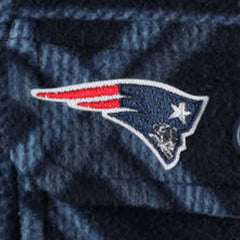 New England Patriots Antigua Industry Flannel Button-Up Shirt Jacket - Navy cheap