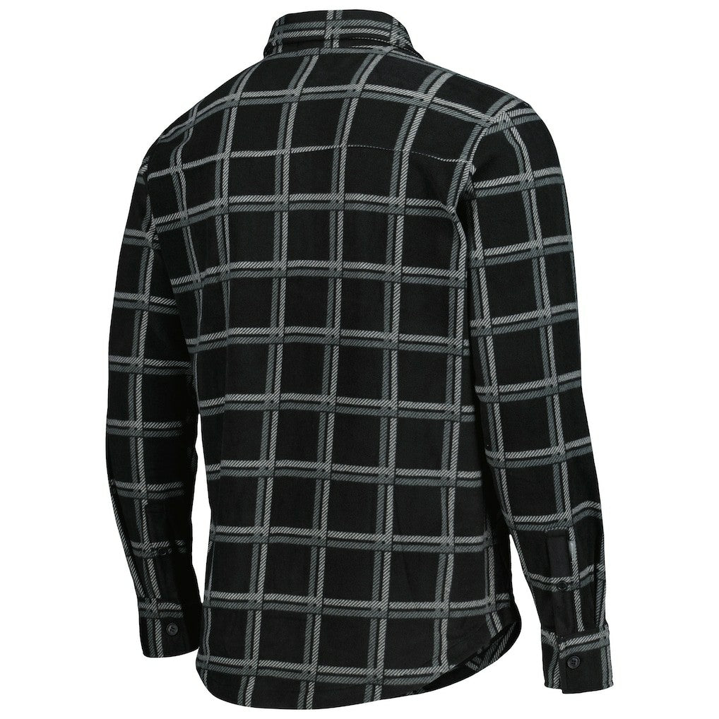 Las Vegas Raiders Antigua Industry Flannel Button-Up Shirt Jacket - Black on sale