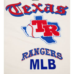 Texas Rangers Pro Standard Cooperstown Collection Old English T-Shirt Cream