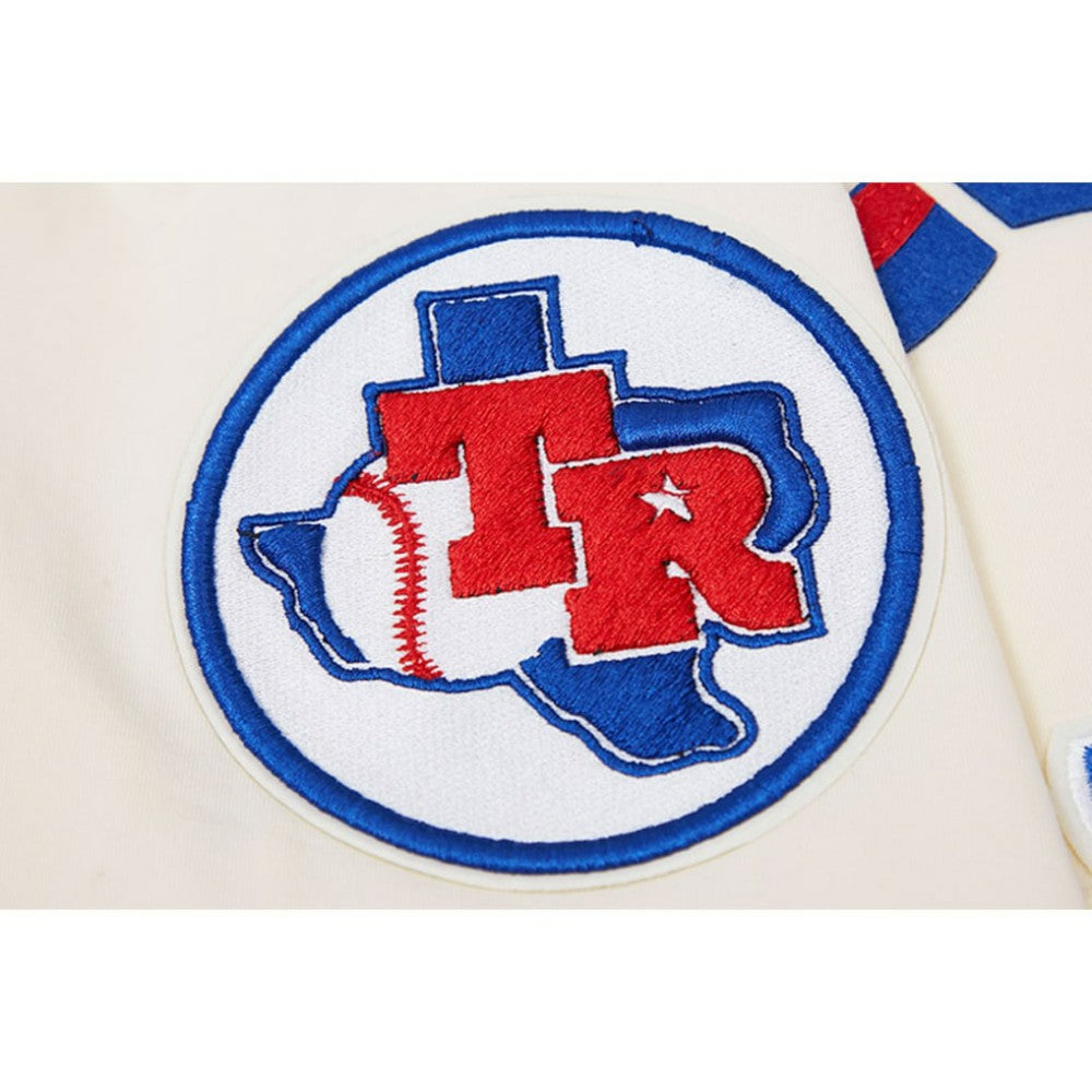 Texas Rangers Pro Standard Cooperstown Collection Old English T-Shirt Cream