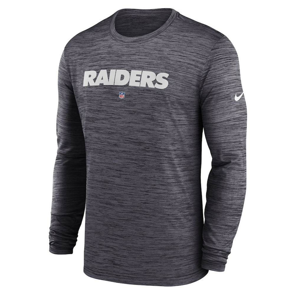 Las Vegas Raiders Sideline Team Velocity Performance Long Sleeve T-Shirt - Black sale