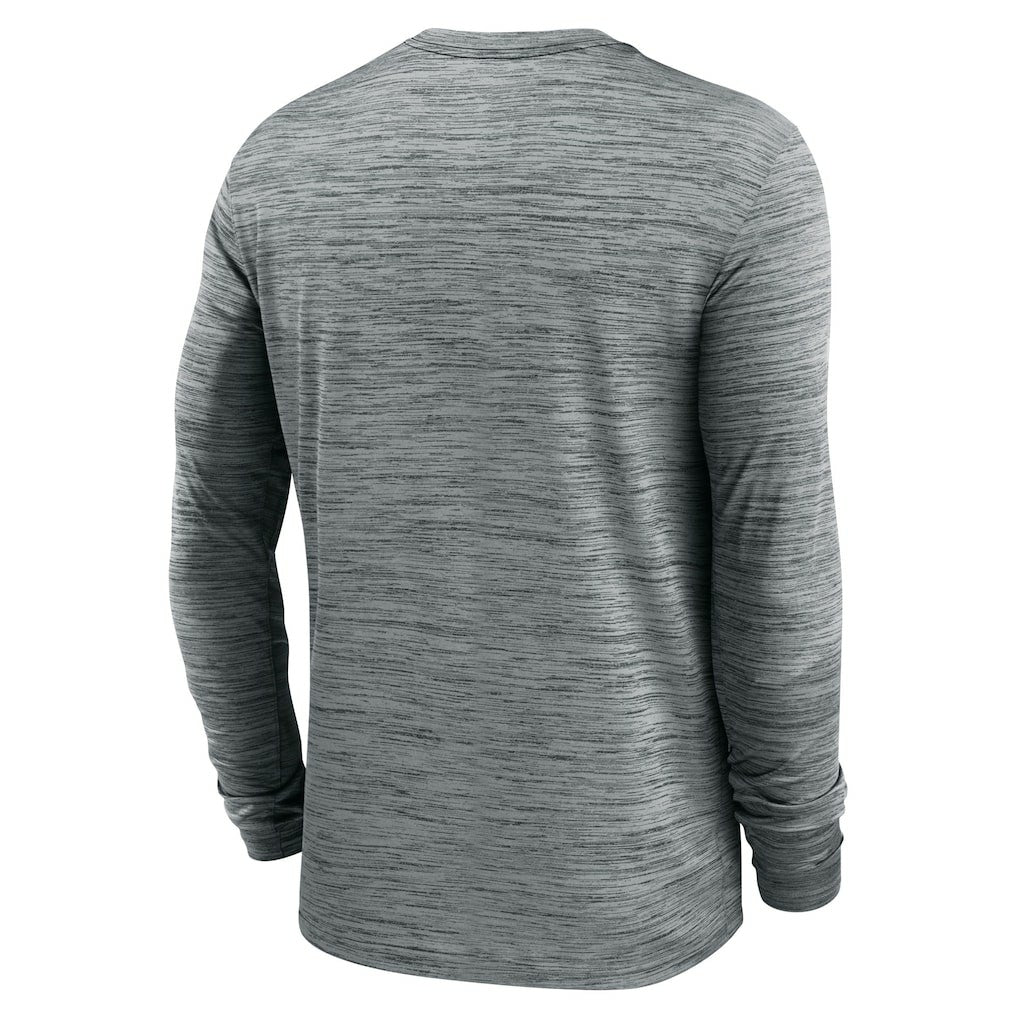 Cleveland Browns Sideline Team Velocity Performance Long Sleeve T-Shirt - Heather Gray discount