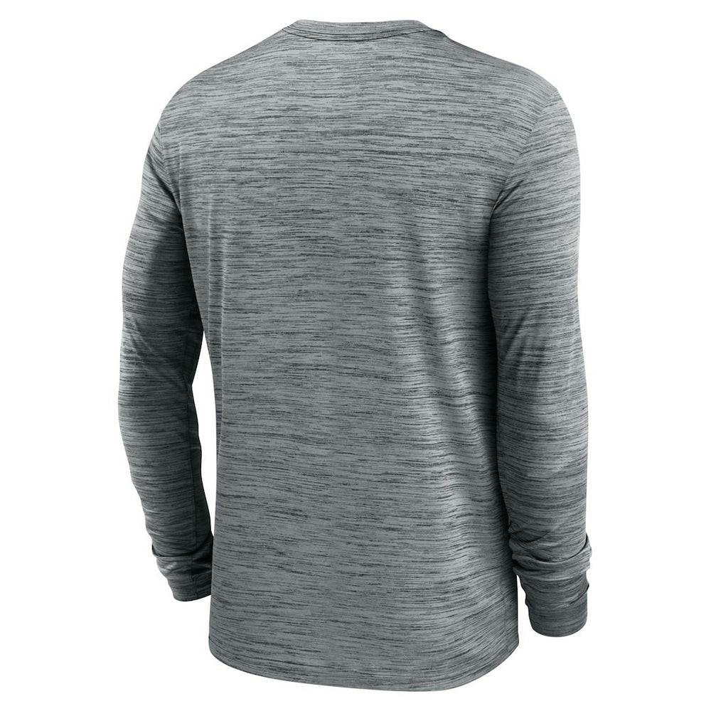 Cleveland Browns Sideline Team Velocity Performance Long Sleeve T-Shirt - Heather Gray discount