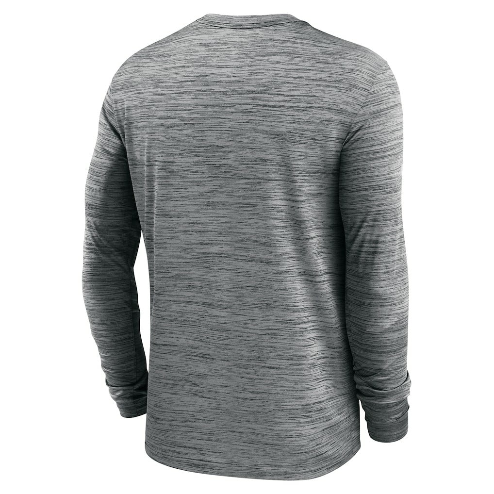 Los Angeles Rams Sideline Team Velocity Performance Long Sleeve T-Shirt - Heather Gray cheap