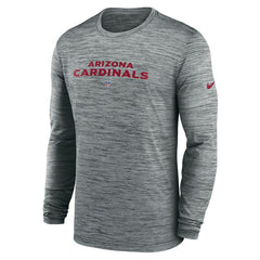 Arizona Cardinals Sideline Team Velocity Performance Long Sleeve T-Shirt - Heather Gray discount