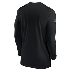 New Orleans Saints Sideline Coach Performance Long Sleeve T-Shirt - Black discount