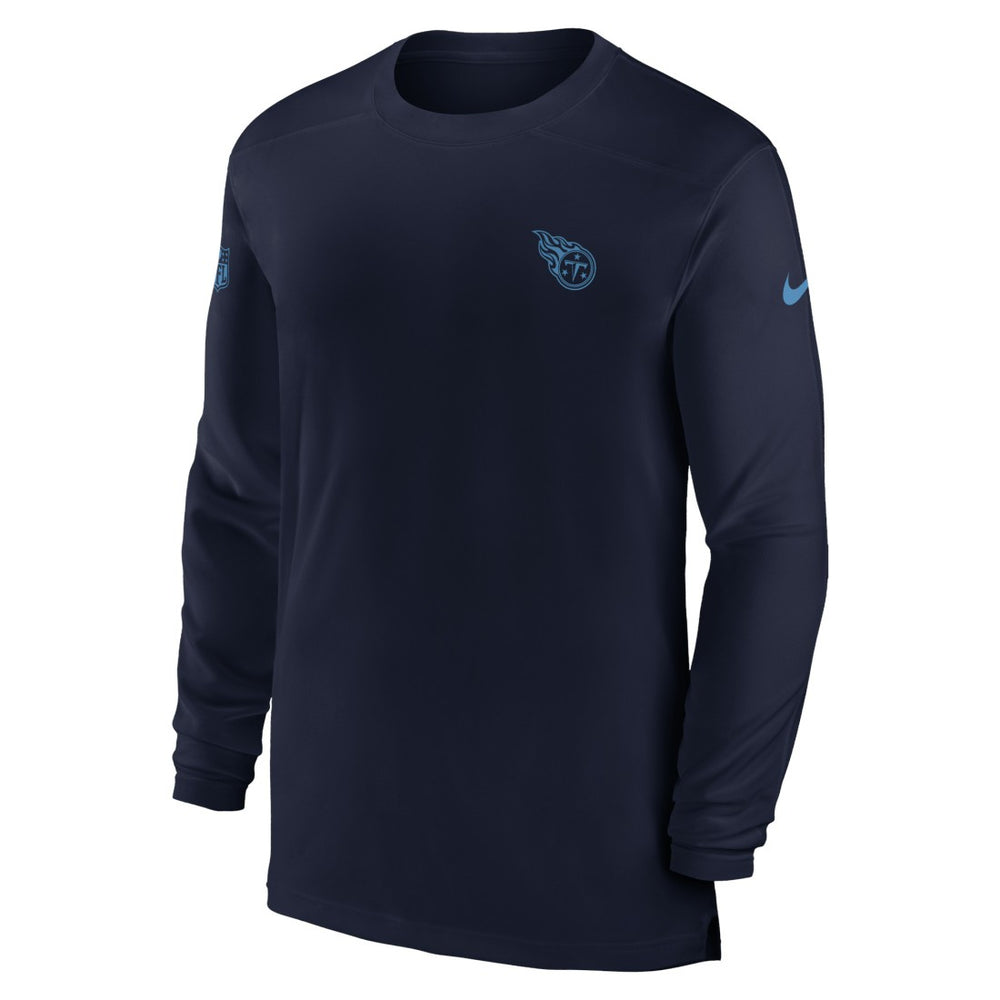 Tennessee Titans Sideline Coach Performance Long Sleeve T-Shirt - Navy discount