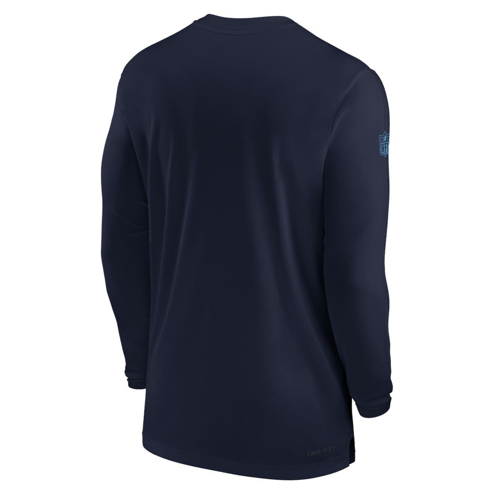 Tennessee Titans Sideline Coach Performance Long Sleeve T-Shirt - Navy discount
