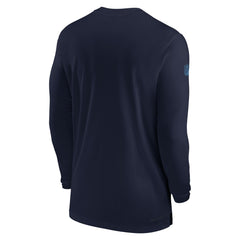 Tennessee Titans Sideline Coach Performance Long Sleeve T-Shirt - Navy discount