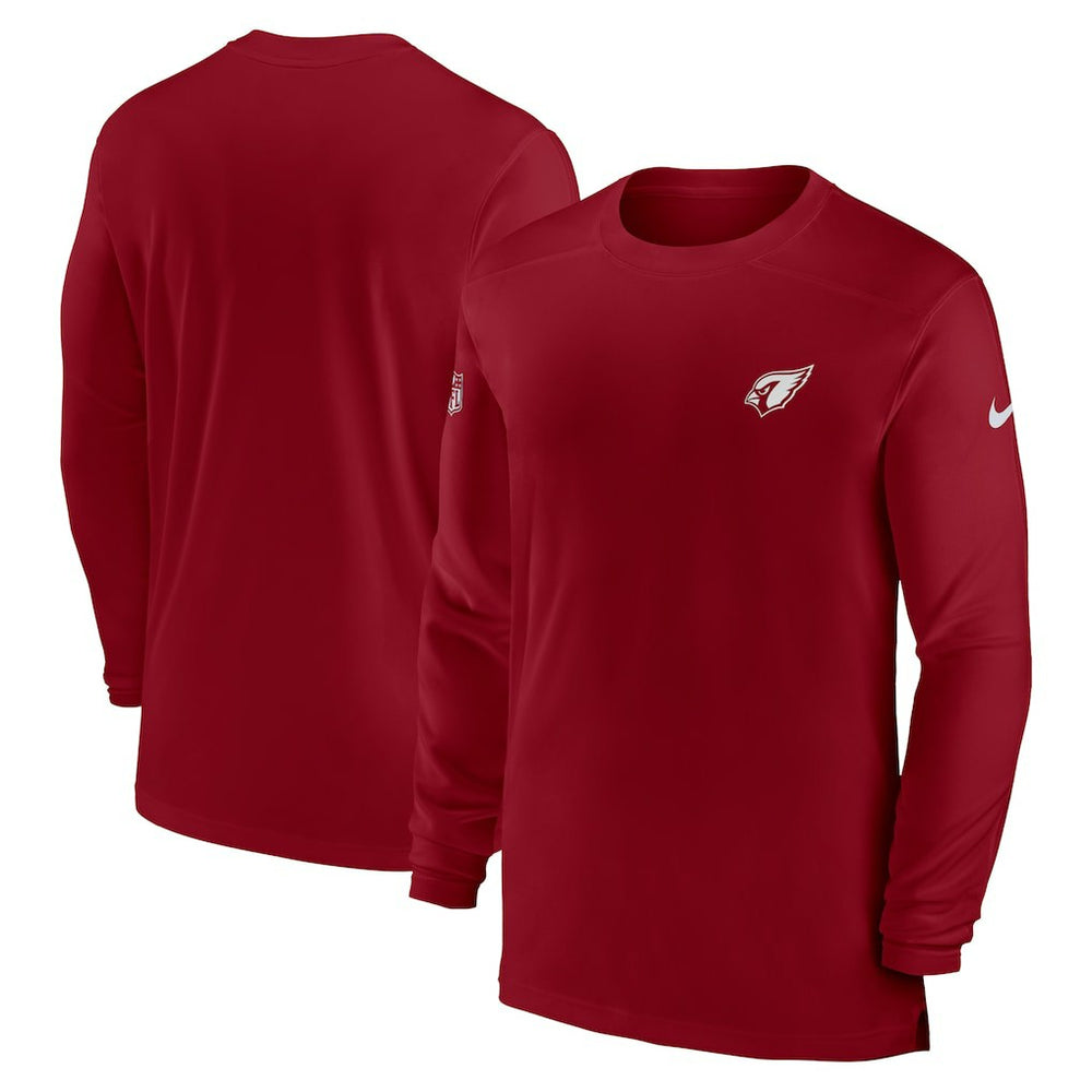 Arizona Cardinals Sideline Coach Performance Long Sleeve T-Shirt - Cardinal online