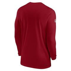 Arizona Cardinals Sideline Coach Performance Long Sleeve T-Shirt - Cardinal online