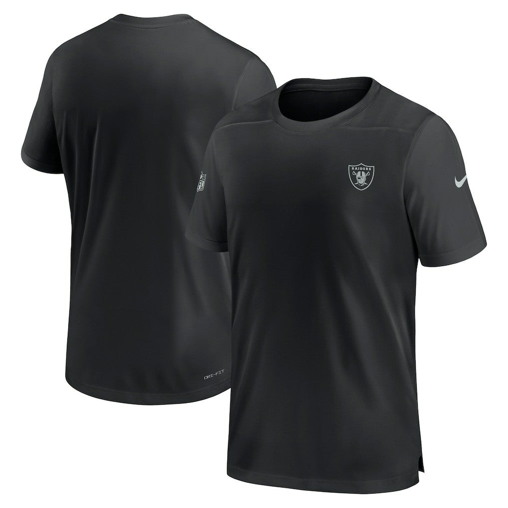Las Vegas Raiders Sideline Coach Performance T-Shirt - Black sale