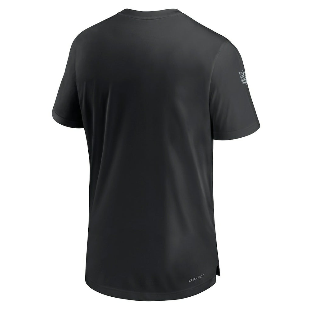 Las Vegas Raiders Sideline Coach Performance T-Shirt - Black sale