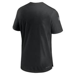 Las Vegas Raiders Sideline Coach Performance T-Shirt - Black sale
