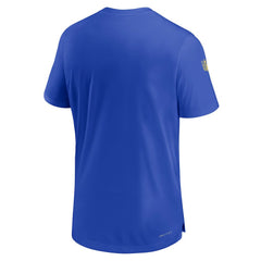 Los Angeles Rams Sideline Coach Performance T-Shirt - Royal discount