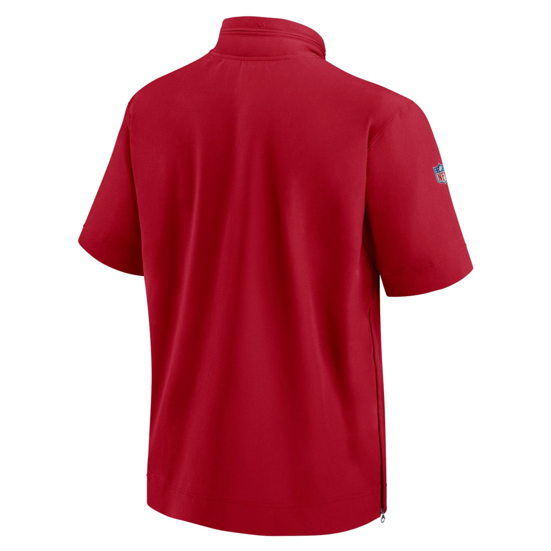Tampa Bay Buccaneers Sideline Coach Short Sleeve Hoodie Quarter-Zip Jacket - Red on sale