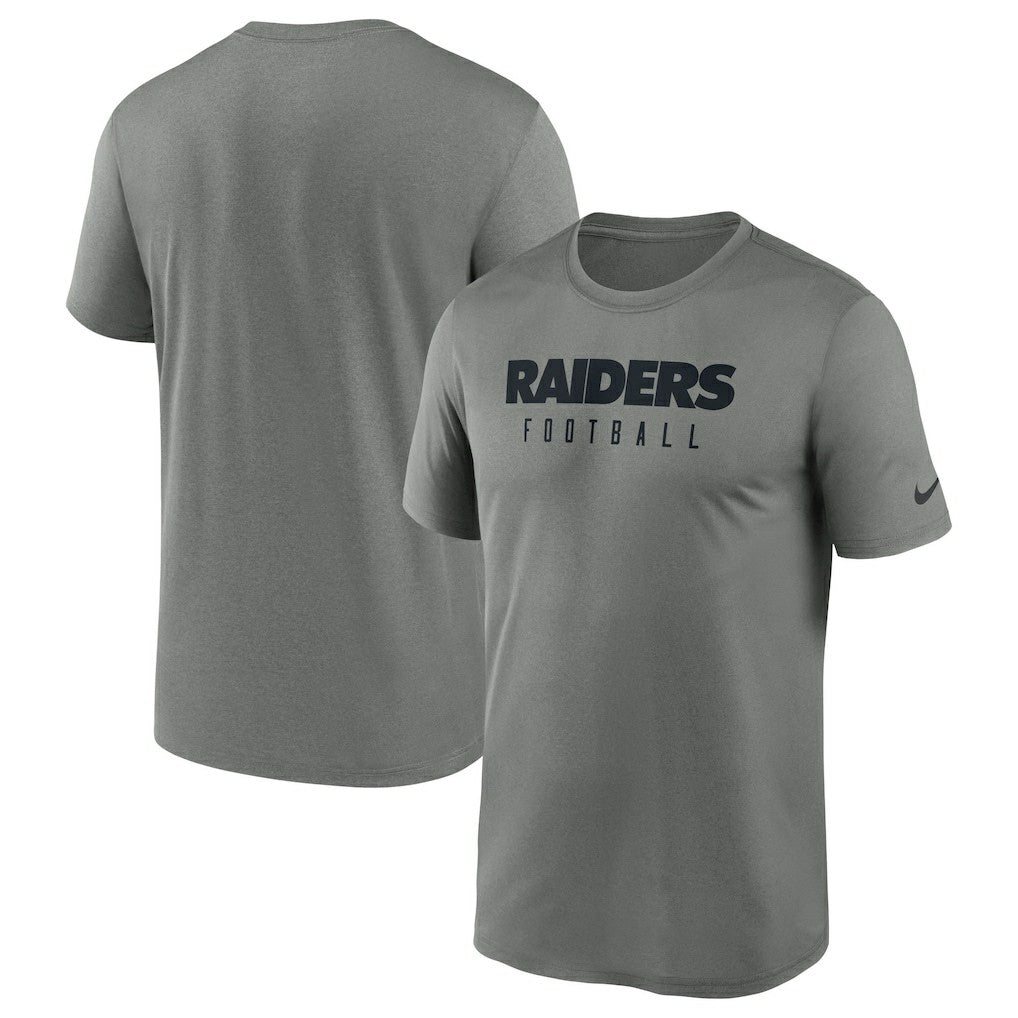 Las Vegas Raiders Sideline Legend Performance T-Shirt - Heather Gray for sale