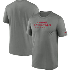 Arizona Cardinals Sideline Legend Performance T-Shirt - Heather Gray discount