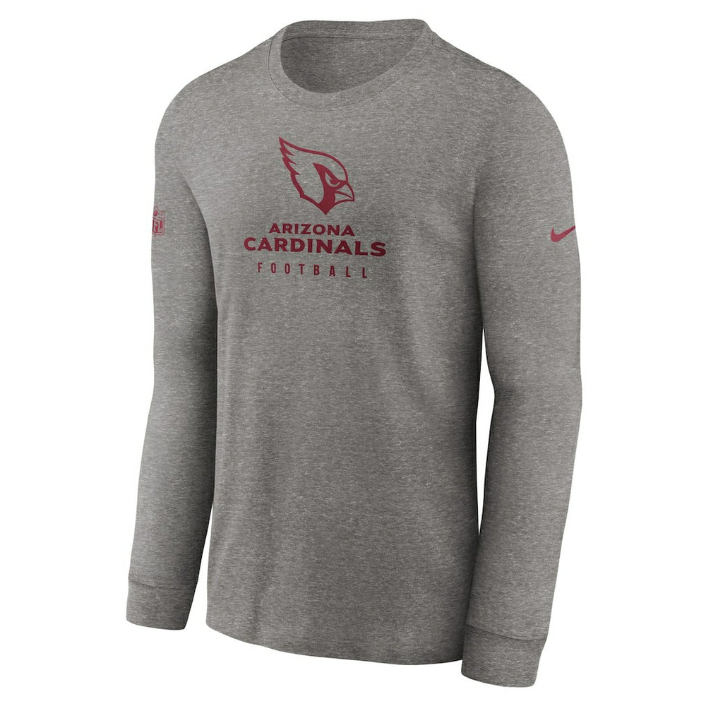 Arizona Cardinals Sideline Performance Long Sleeve T-Shirt - Heather Gray cheap