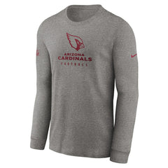 Arizona Cardinals Sideline Performance Long Sleeve T-Shirt - Heather Gray cheap