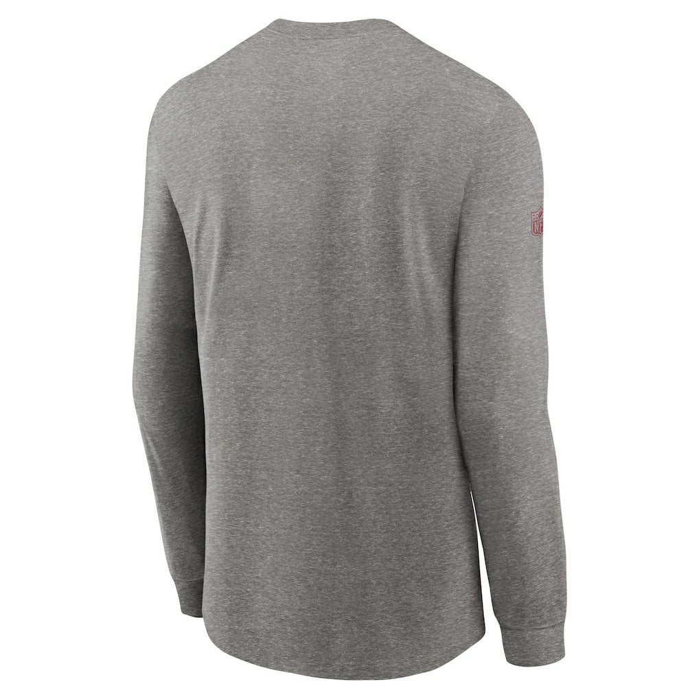 Arizona Cardinals Sideline Performance Long Sleeve T-Shirt - Heather Gray cheap