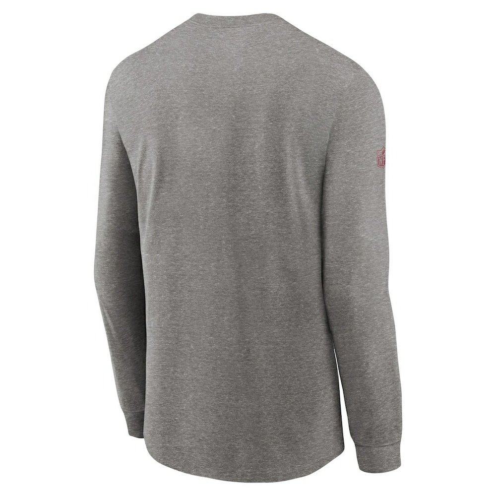 Arizona Cardinals Sideline Performance Long Sleeve T-Shirt - Heather Gray cheap