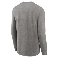 Arizona Cardinals Sideline Performance Long Sleeve T-Shirt - Heather Gray cheap