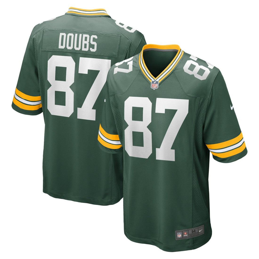 Romeo Doubs Green Bay Packers Game Player Jersey - Green for sale