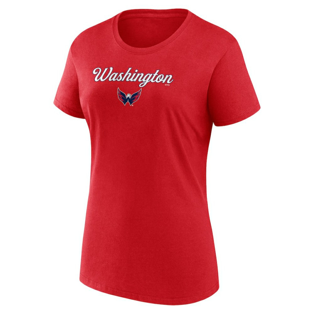 Washington Capitals Fanatics Women's Script T-Shirt & Shorts Set - Red/Heather Gray Shorts