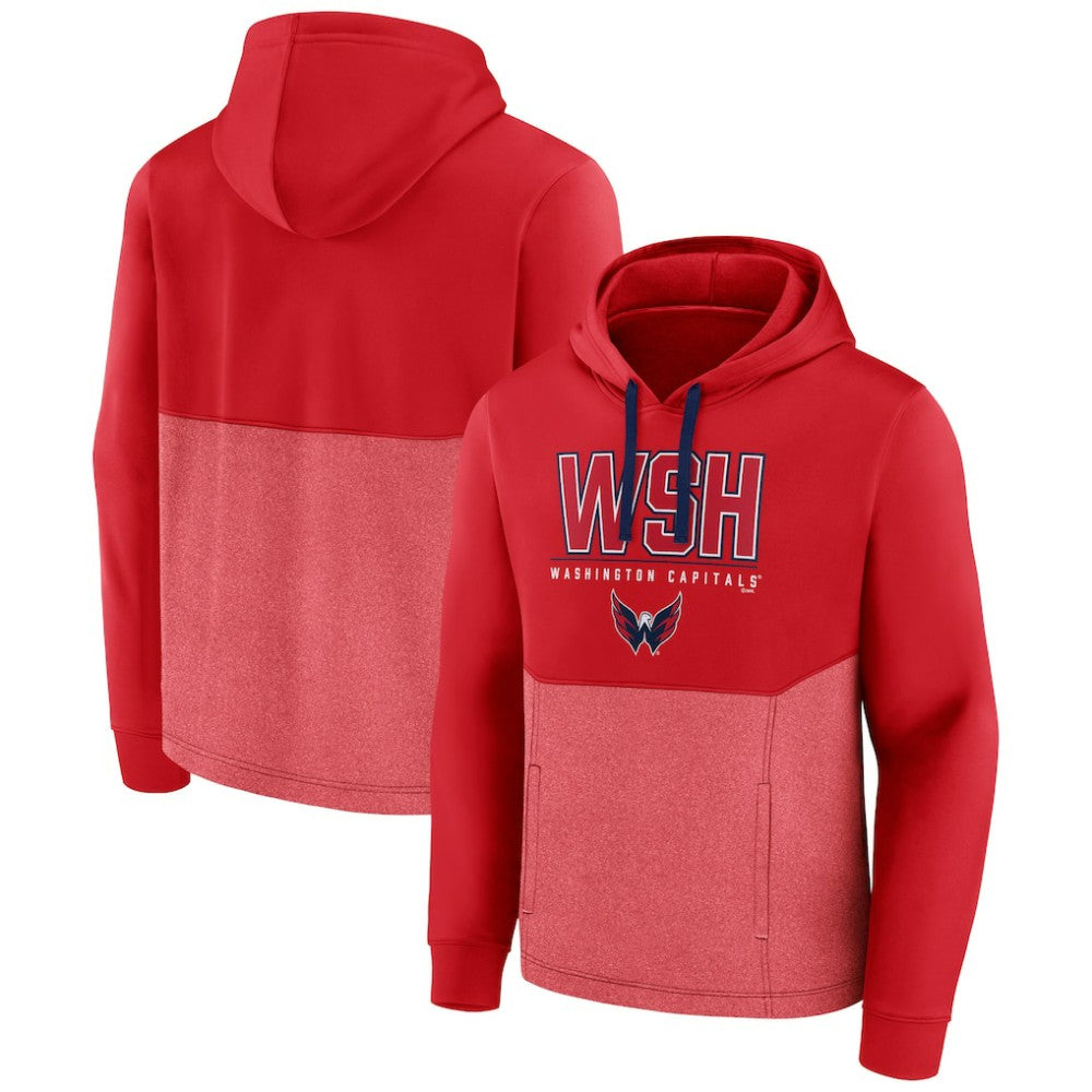 Washington Capitals Fanatics Successful Tri-Blend Pullover Hoodie - Red Hoodies