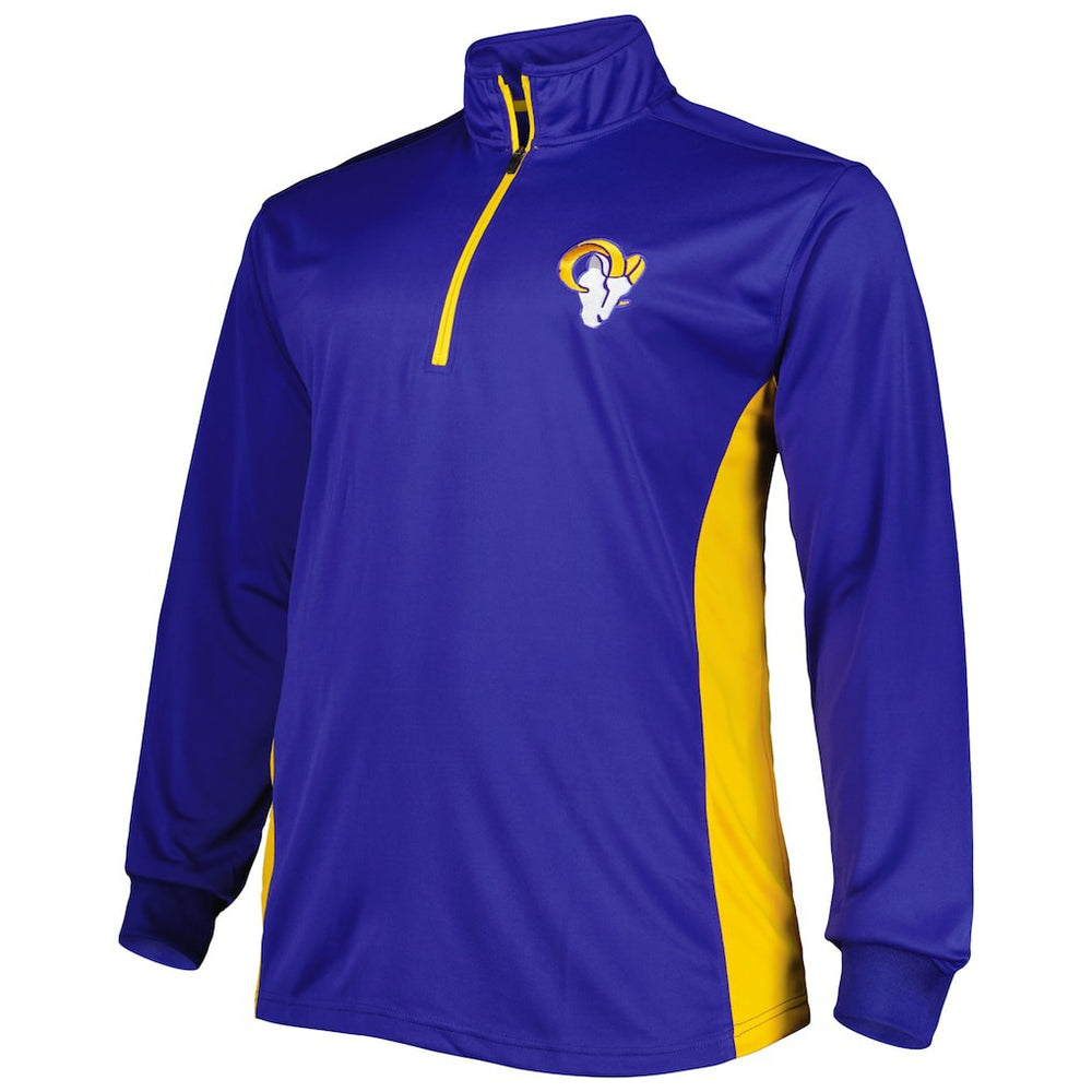 Los Angeles Rams Big & Tall Quarter-Zip Top - Royal sale