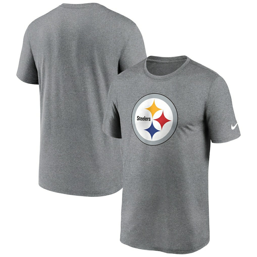 Pittsburgh Steelers Primetime Legend Logo Performance T-Shirt - Heather Charcoal on sale