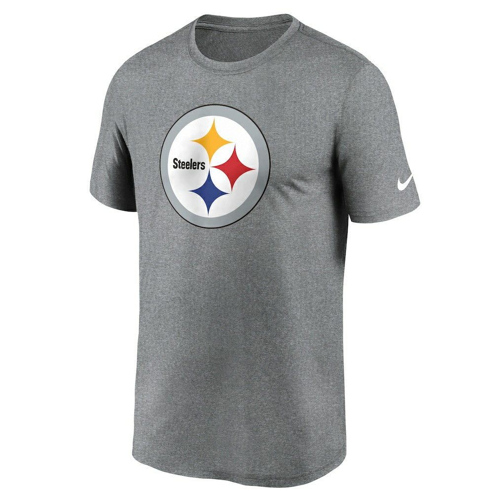 Pittsburgh Steelers Primetime Legend Logo Performance T-Shirt - Heather Charcoal on sale