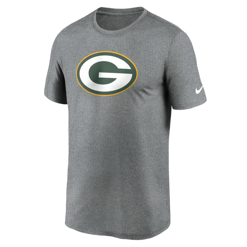 Green Bay Packers Primetime Legend Logo Performance T-Shirt - Heather Charcoal on sale
