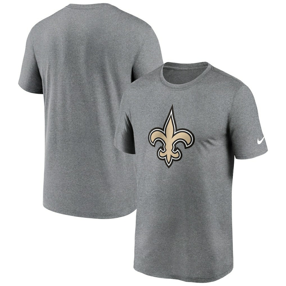 New Orleans Saints Primetime Legend Logo Performance T-Shirt - Heather Charcoal for sale