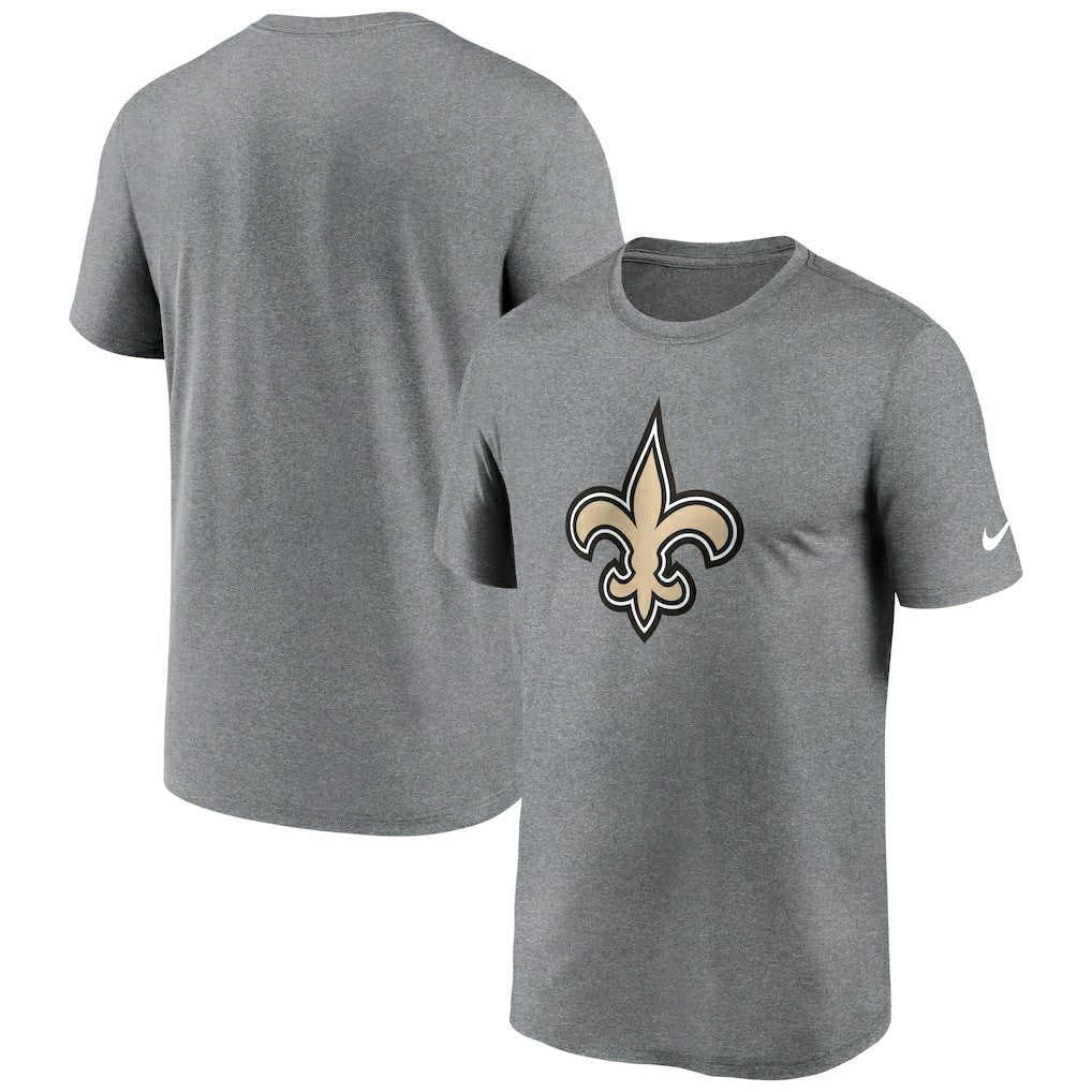 New Orleans Saints Primetime Legend Logo Performance T-Shirt - Heather Charcoal for sale