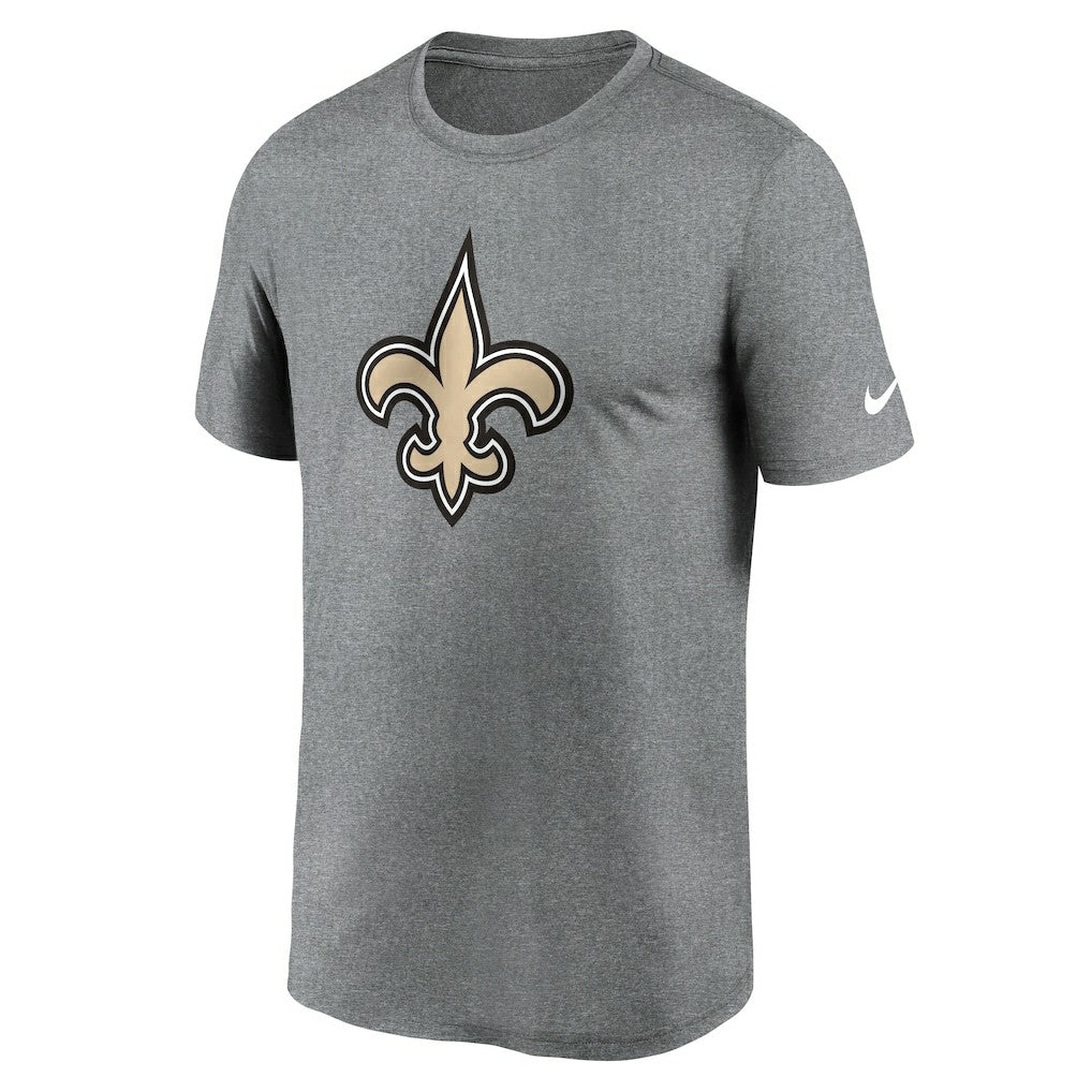 New Orleans Saints Primetime Legend Logo Performance T-Shirt - Heather Charcoal for sale