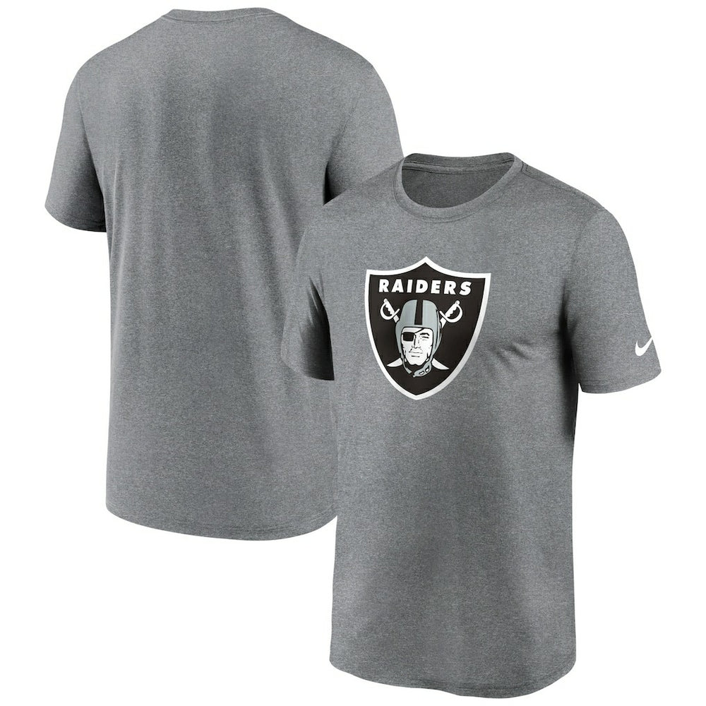 Las Vegas Raiders Primetime Legend Logo Performance T-Shirt - Heather Charcoal sale