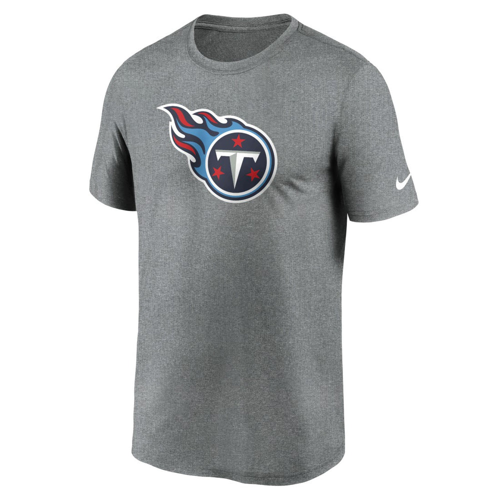 Tennessee Titans Primetime Legend Logo Performance T-Shirt - Heather Charcoal discount