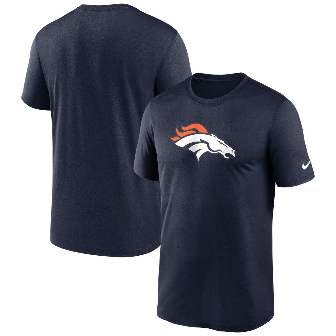 Denver Broncos Primetime Legend Logo Performance T-Shirt - Navy for sale