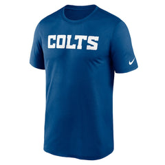 Indianapolis Colts Legend Wordmark Performance T-Shirt - Royal for sale