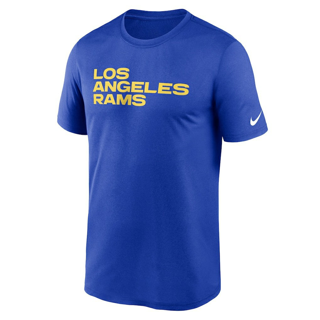 Los Angeles Rams Legend Wordmark Performance T-Shirt - Royal cheap