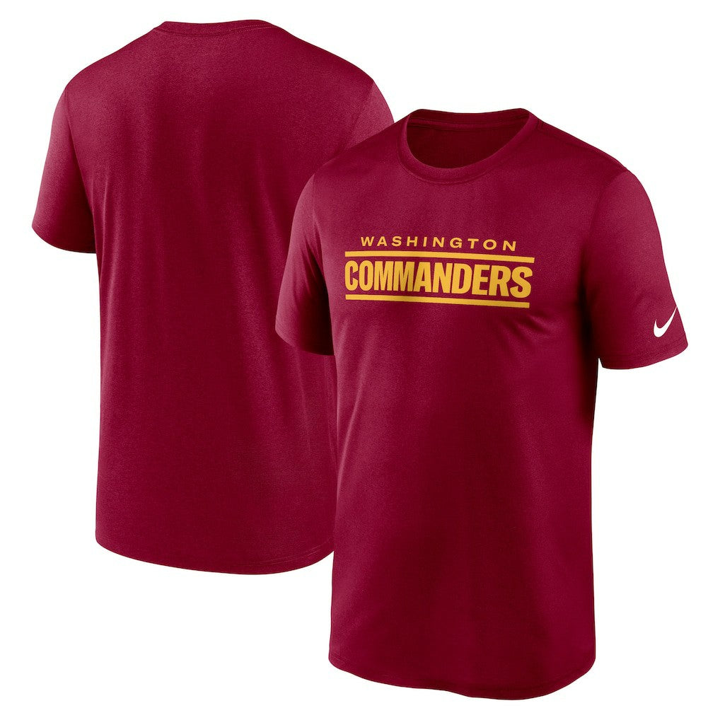 Washington Commanders Legend Wordmark Performance T-Shirt - Burgundy on sale