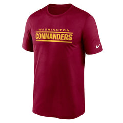Washington Commanders Legend Wordmark Performance T-Shirt - Burgundy on sale
