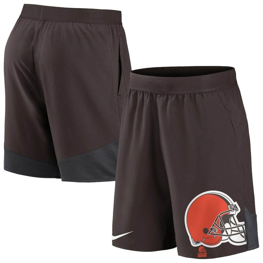 Cleveland Browns Stretch Performance Shorts - Brown on sale