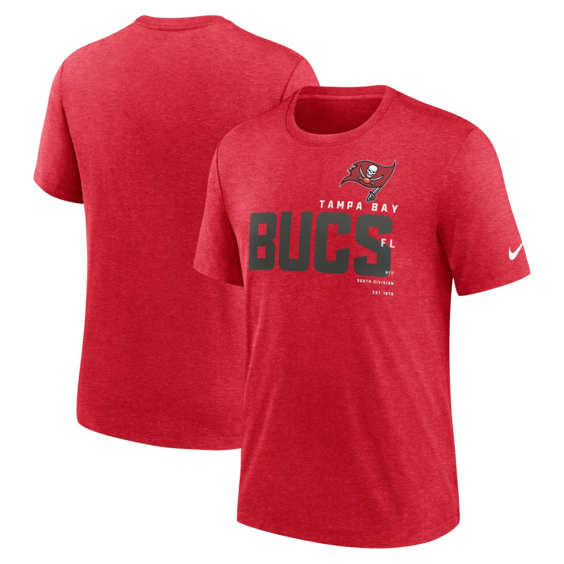 Tampa Bay Buccaneers Team Tri-Blend T-Shirt - Heather Red sale