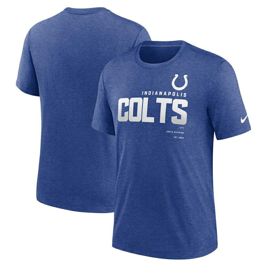Indianapolis Colts Team Tri-Blend T-Shirt - Heather Royal for sale