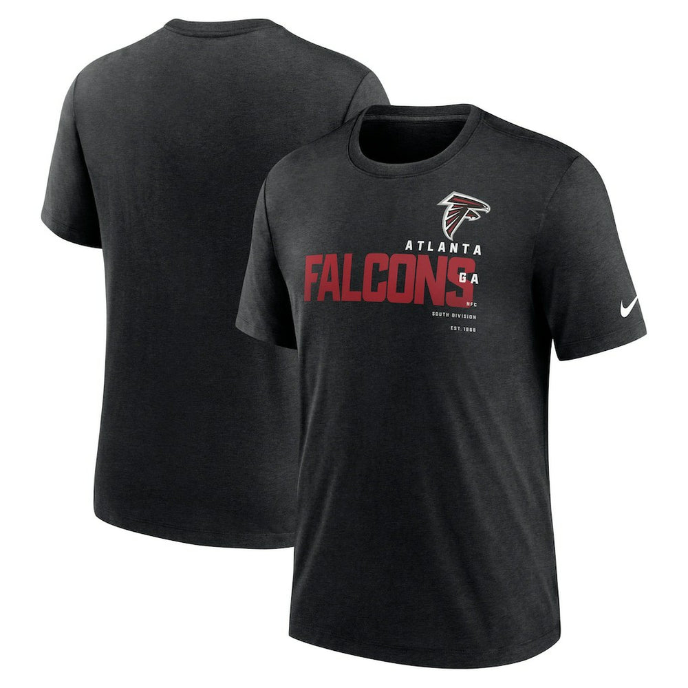 Atlanta Falcons Team Tri-Blend T-Shirt - Heather Black outlet