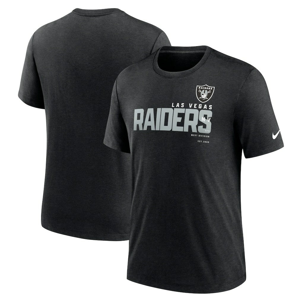 Las Vegas Raiders Team Tri-Blend T-Shirt - Heather Black online